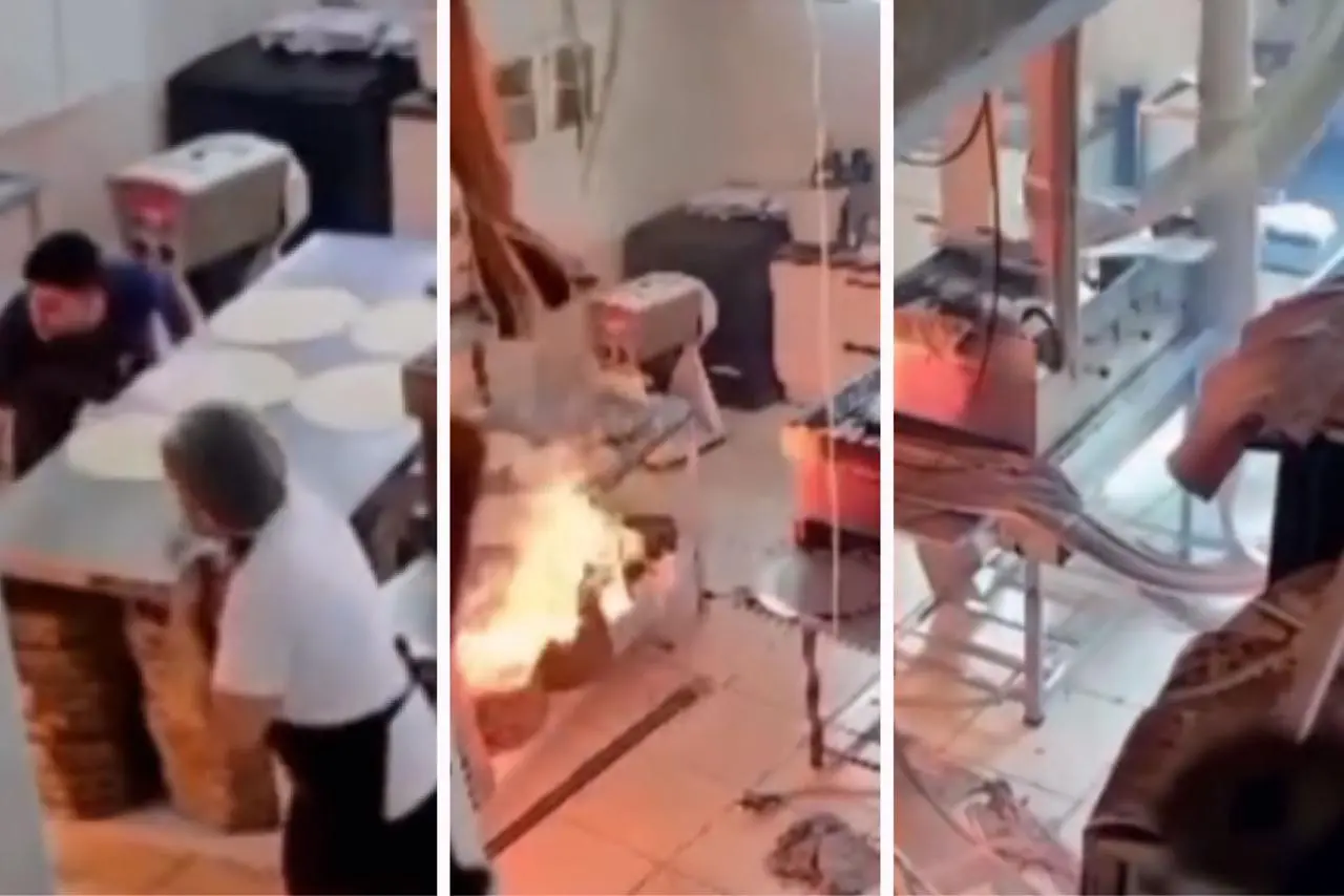Pizzaria pega fogo no Pará - Reprodução: Internet 