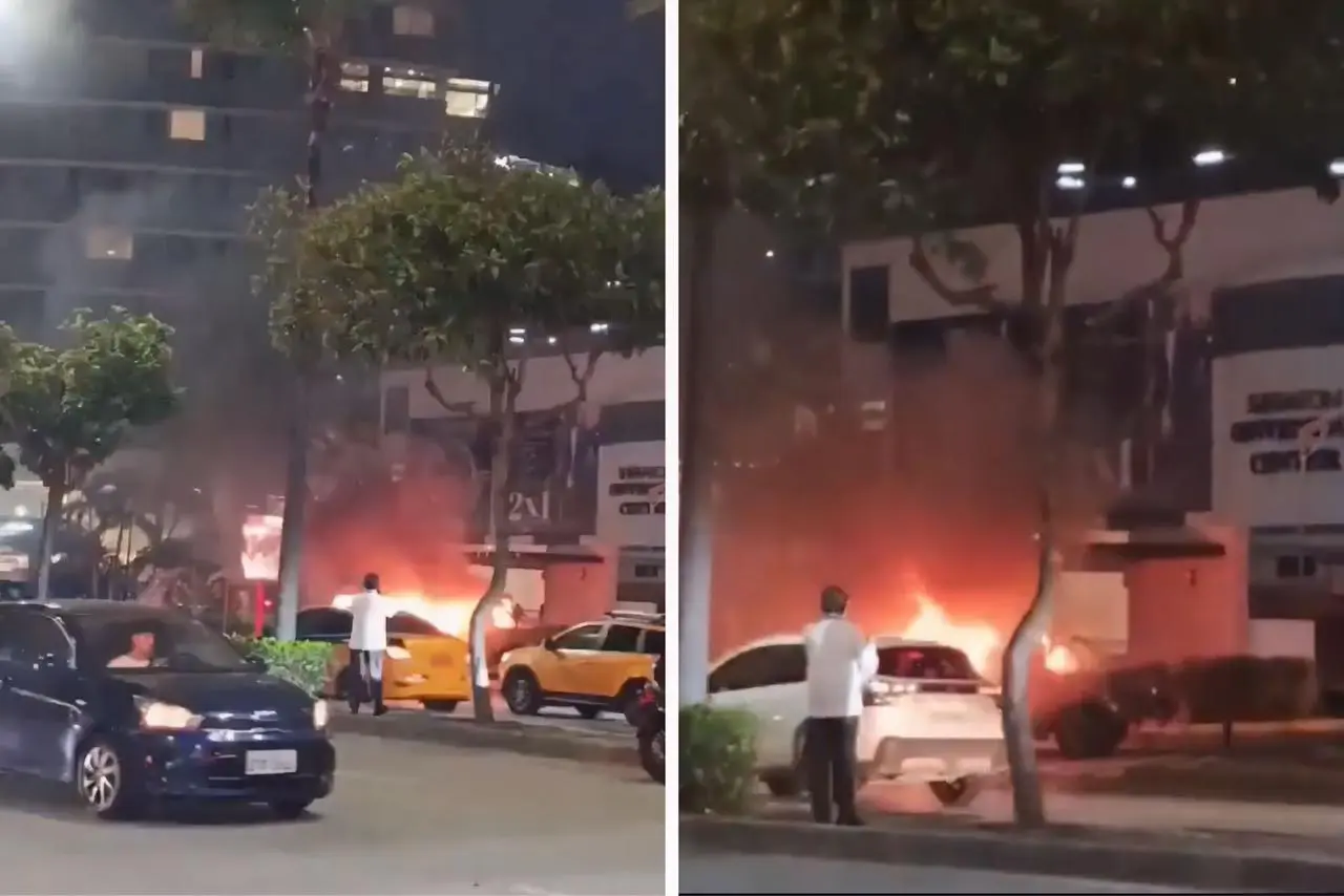 Ataque com carro-bomba no Equador || Reprodução: Redes Sociais 
