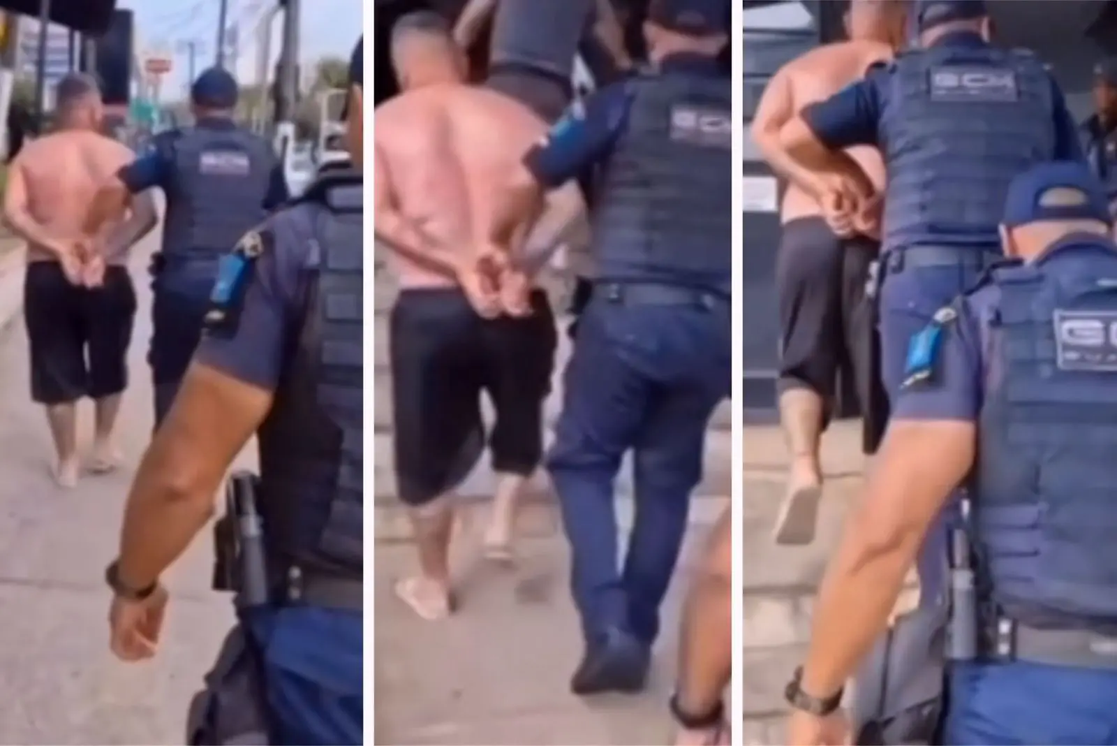 Homem detido no Guarujá por crise de ciúmes || Reprodução: Redes Sociais 