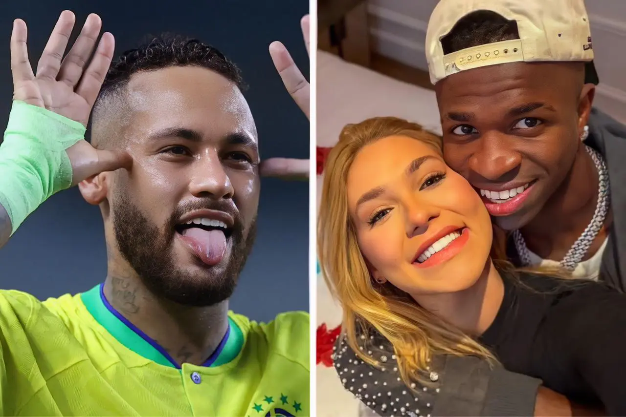 Neymar - Vini Jr. e Virginia - Reprodução: Redes Sociais 