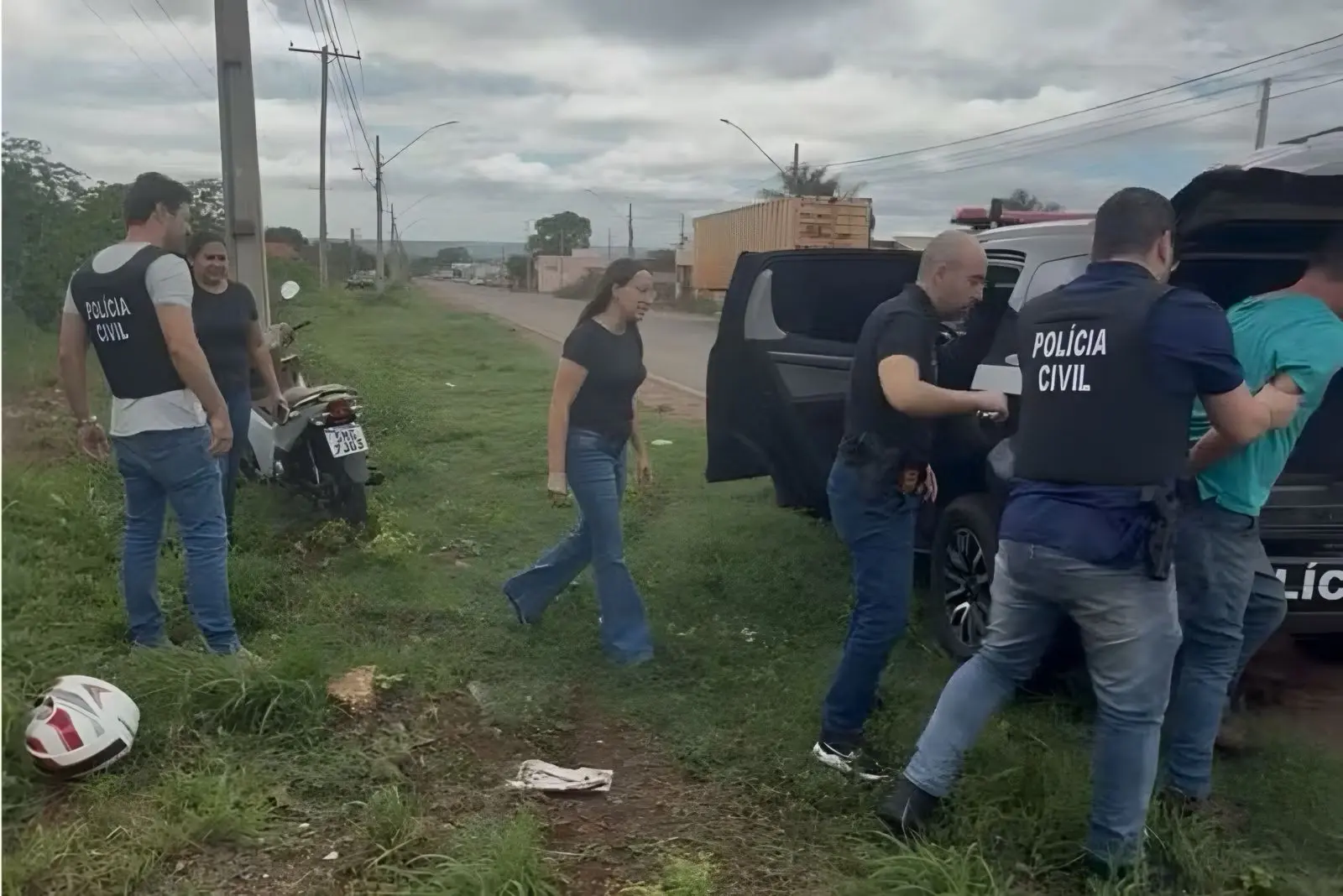 Homem atira contra ex-esposa e acerta filha de 7 anos; veja vídeo (Foto: Divulgaçção/PCMS)