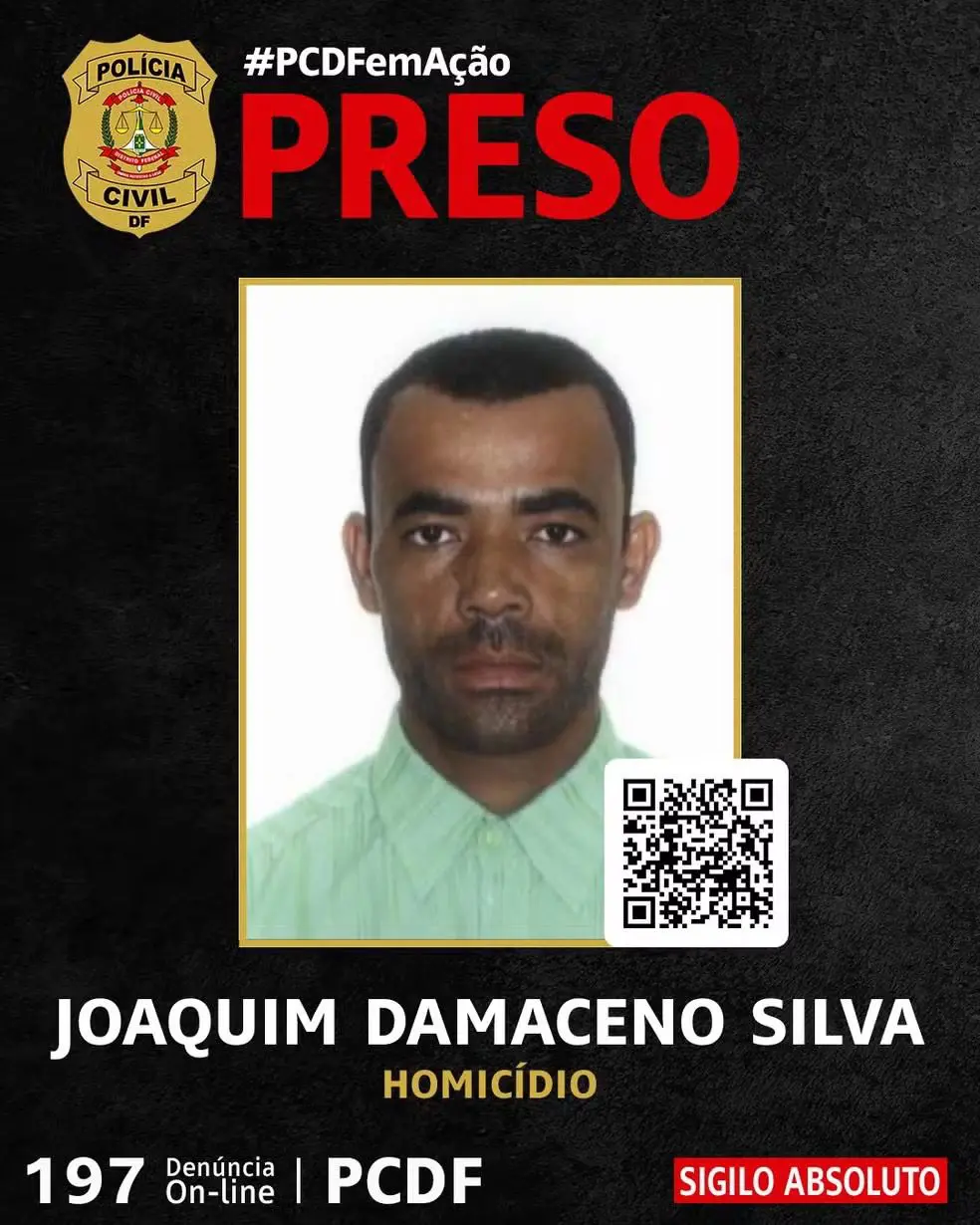 Veja momento que 'serial killer da Planaltina' é preso pela polícia  (Foto: Divulgação/PCDF)