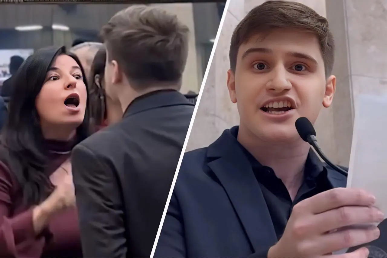 Lucas do PL interrompeu o 'pedido de um minuto de silêncio' proposto por Luna do PT || Reprodução: Redes Sociais 