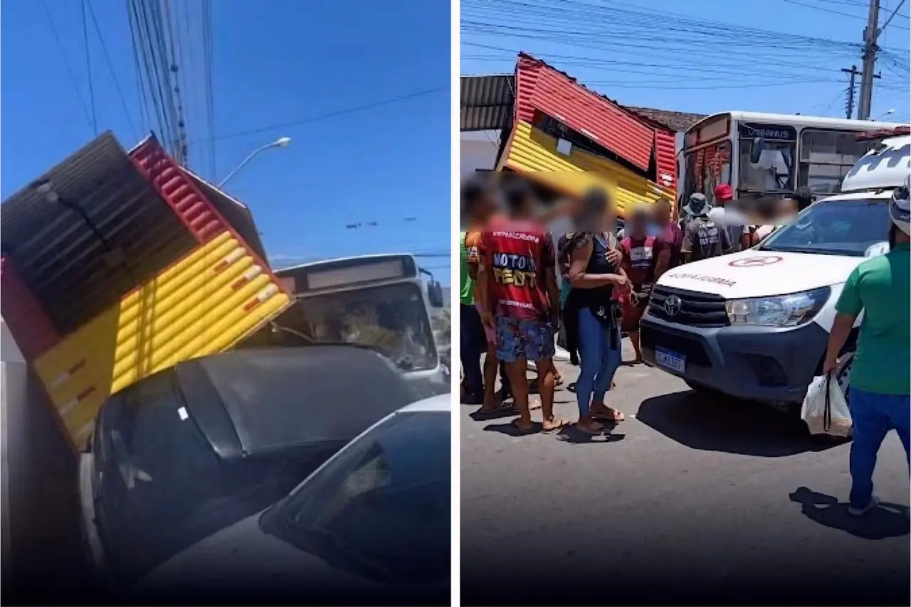 Acidente food truck Bahia || Reprodução: Blog do Marcelo - Vitória da Conquista Noticias 