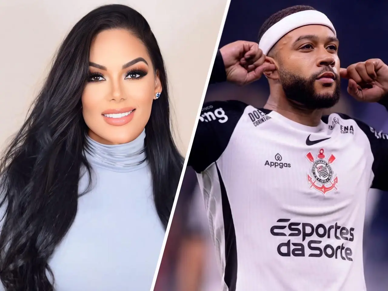 Lary Simões e Memphis Depay