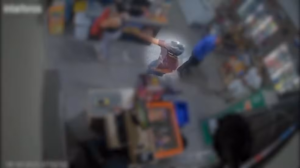 Mulher vítima de bala perdida || Reprodução: G1 