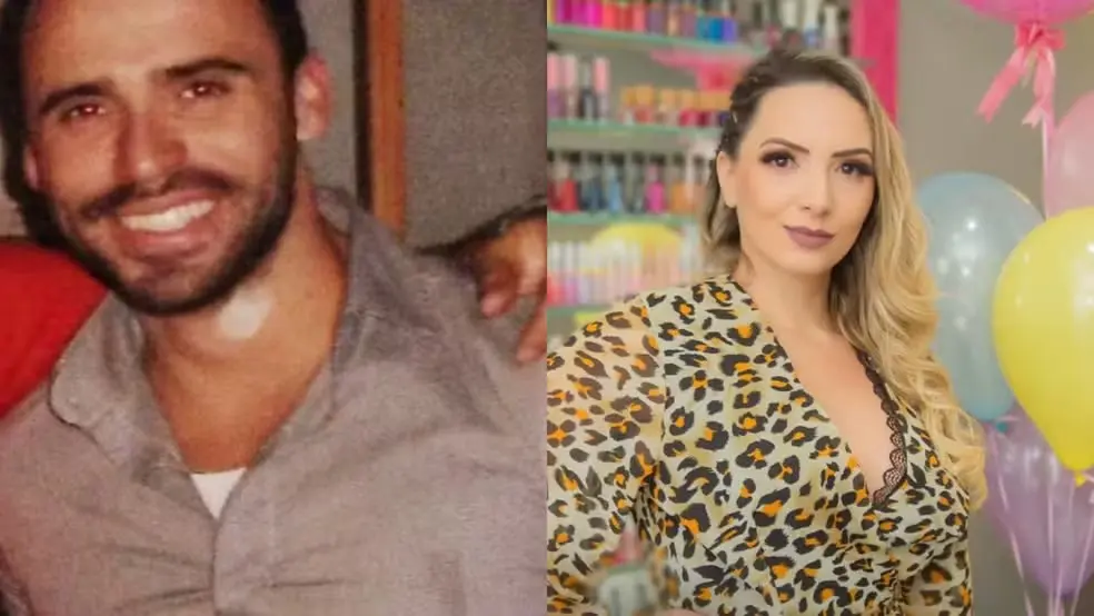 Casal Jeferson Luiz Sagaz e Ana Carolina Silva, encontrados mortos em motel — Foto: Reprodução