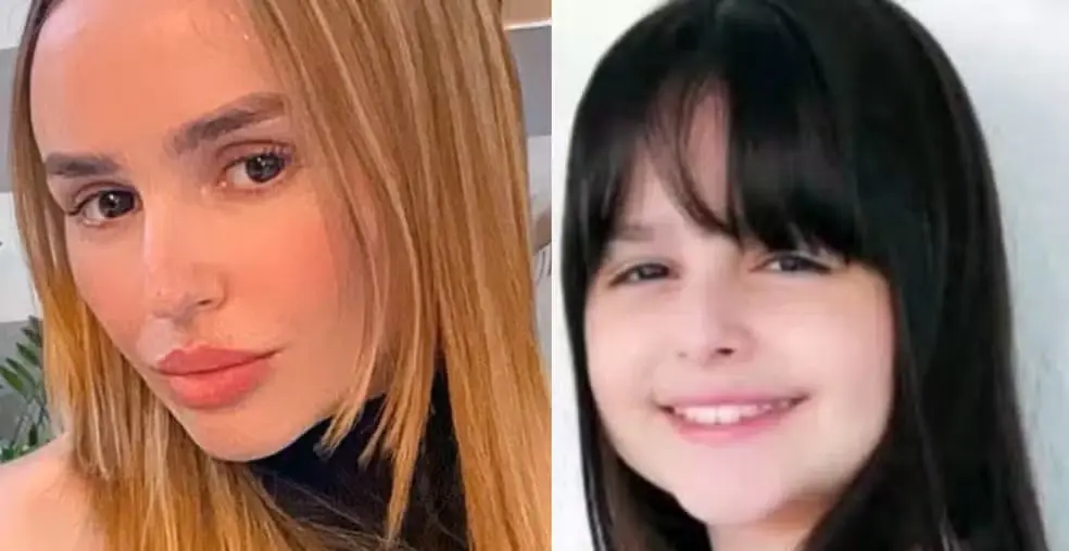 Lidiane Aline Lorenço e a filha, Miana Sophya Santos — Foto: Reprodução/redes sociais