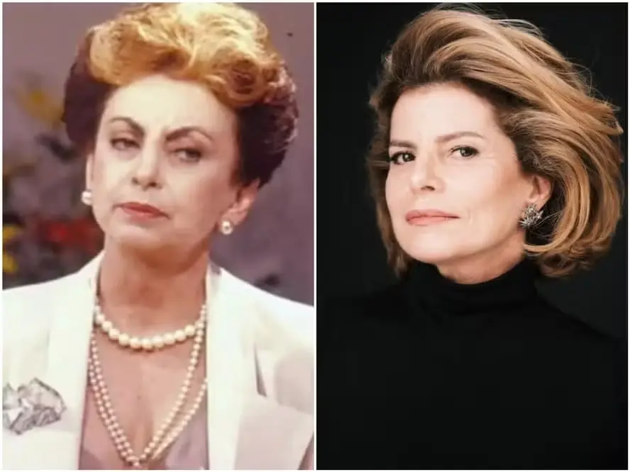 Odete Roitman, a vilã de 'Vale Tudo' em duas versões: Beatriz Segall, em 1988, e Débora Bloch, em 2025 — Foto: Divulgação/TV Globo
