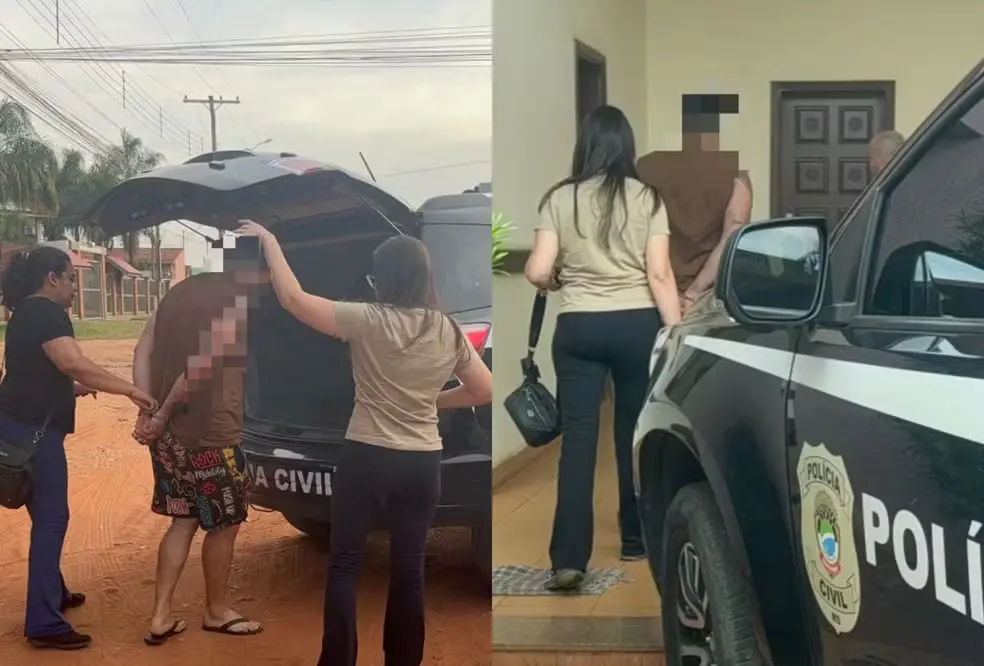Cantor é preso por revenge porn, stalking e descumprir medidas protetivas — Foto: Polícia Civil de MS