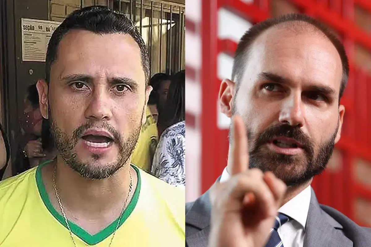 Eduardo Bolsonaro criticou Cleitinho por declaração contra deputado (Foto: Reprodução / Redes Sociais)