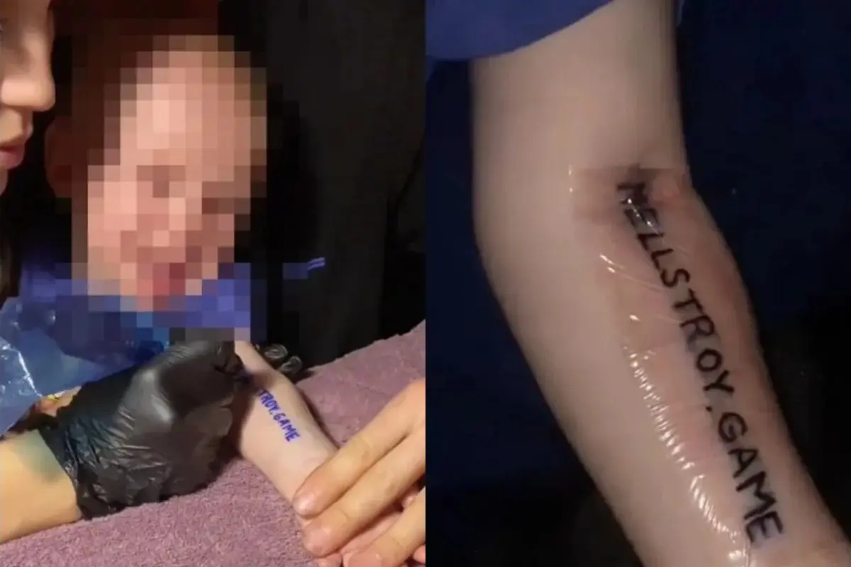 Pais de bebê revelaram que suposta tatuagem não passou de uma enganação (Foto: Reprodução)