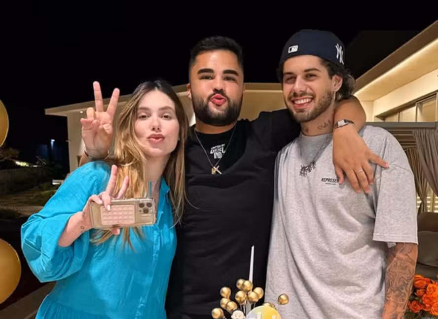 Lucas Guedez brinca sobre ‘guarda compartilhada’ entre Virginia e Zé Felipe: ‘Agora vou pra casa do papai!’
