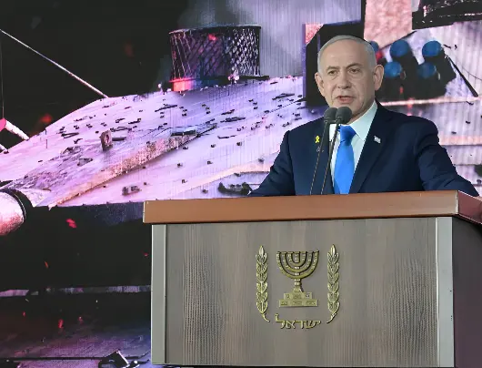 Netanyahu afirmou que Israel contra-atacou Hamas com 153 toneladas de bombas (Foto: Reprodução / Redes Sociais)