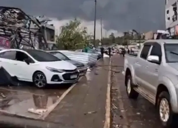 Ciclone extratropical começa a assolar regiões do Brasil (Foto: Reprodução / Redes Sociais)