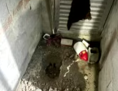 Veja local onde menina foi enterrada e concretada pela pai