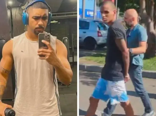 Suspeitos de terem executado mulher por R$ 20 mil foram presos (Foto: Reprodução / TV Globo)