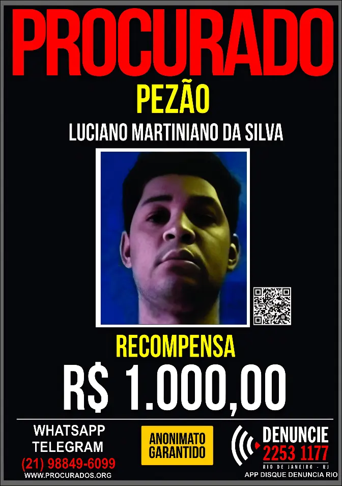 Saiba quem são os principais criminosos do CV que seguem foragidos mesmo após megaoperação (Foto: Reprodução)