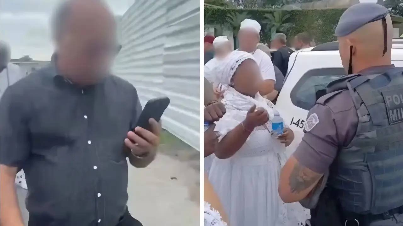 Pai de santo acusa padre de intolerância durante cerimônia em cemitério; veja o vídeo