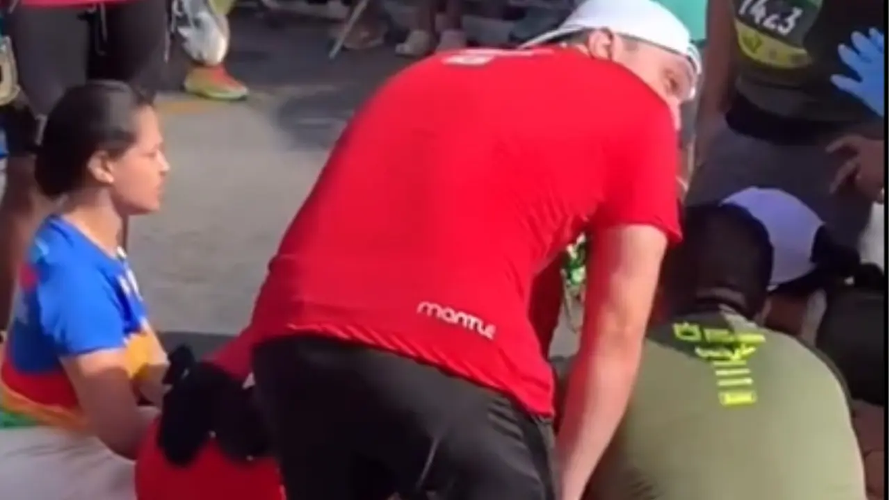 Vídeo mostra momento em que empresário passa mal e morre durante corrida de rua; assista