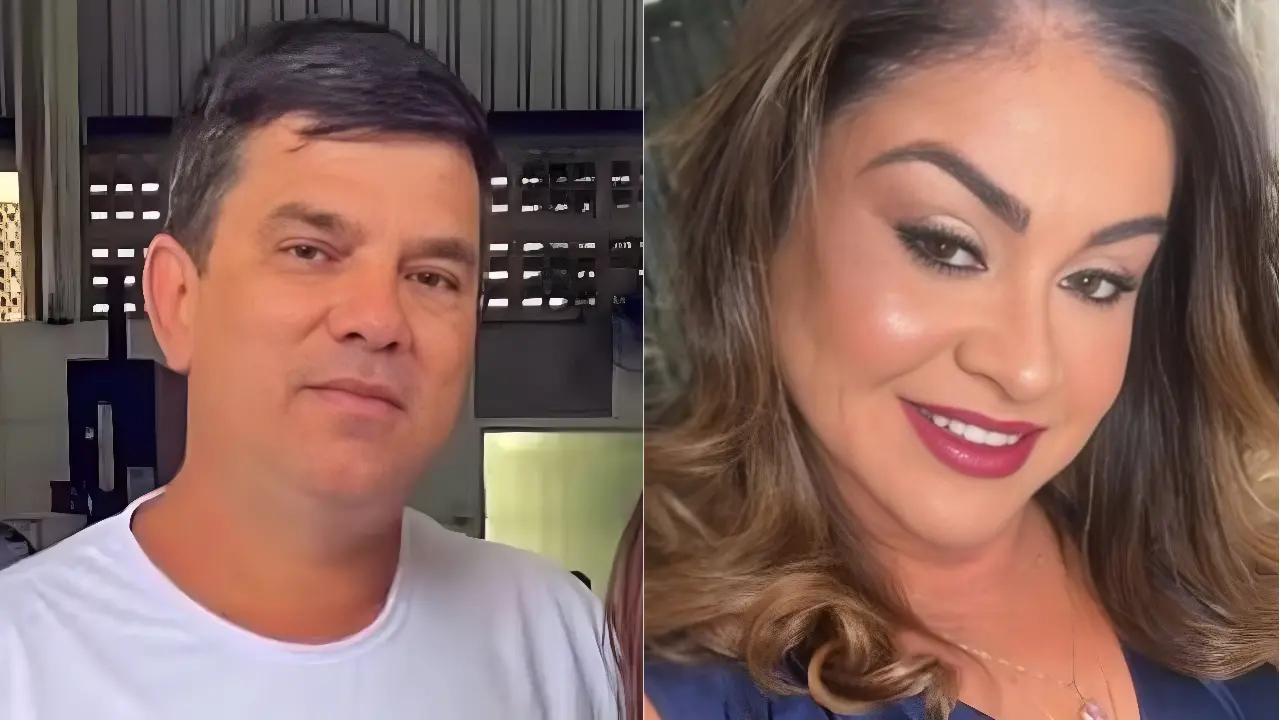 Marcelo (à esquerda) é suspeito da morte de Cláudia Cristina (à direita). (reprodução)