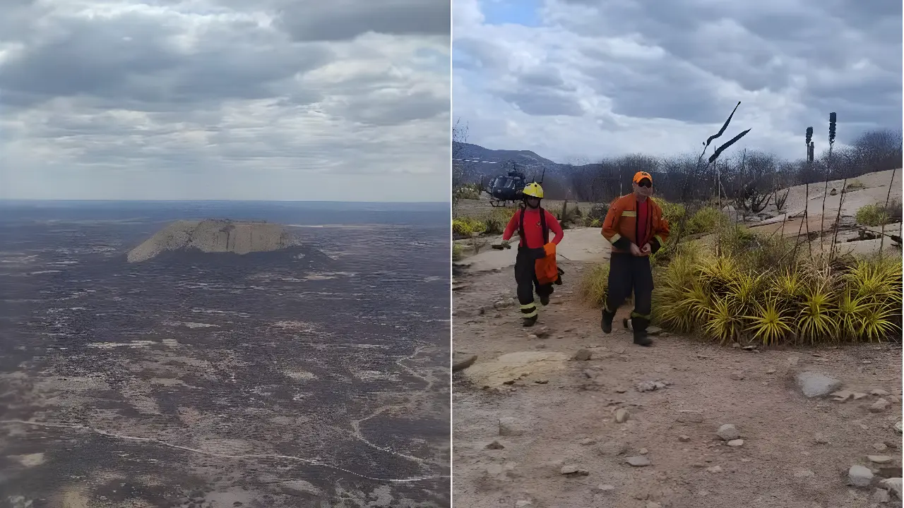 Veja vídeo de helicóptero resgatando mulher após acidente em trilha
