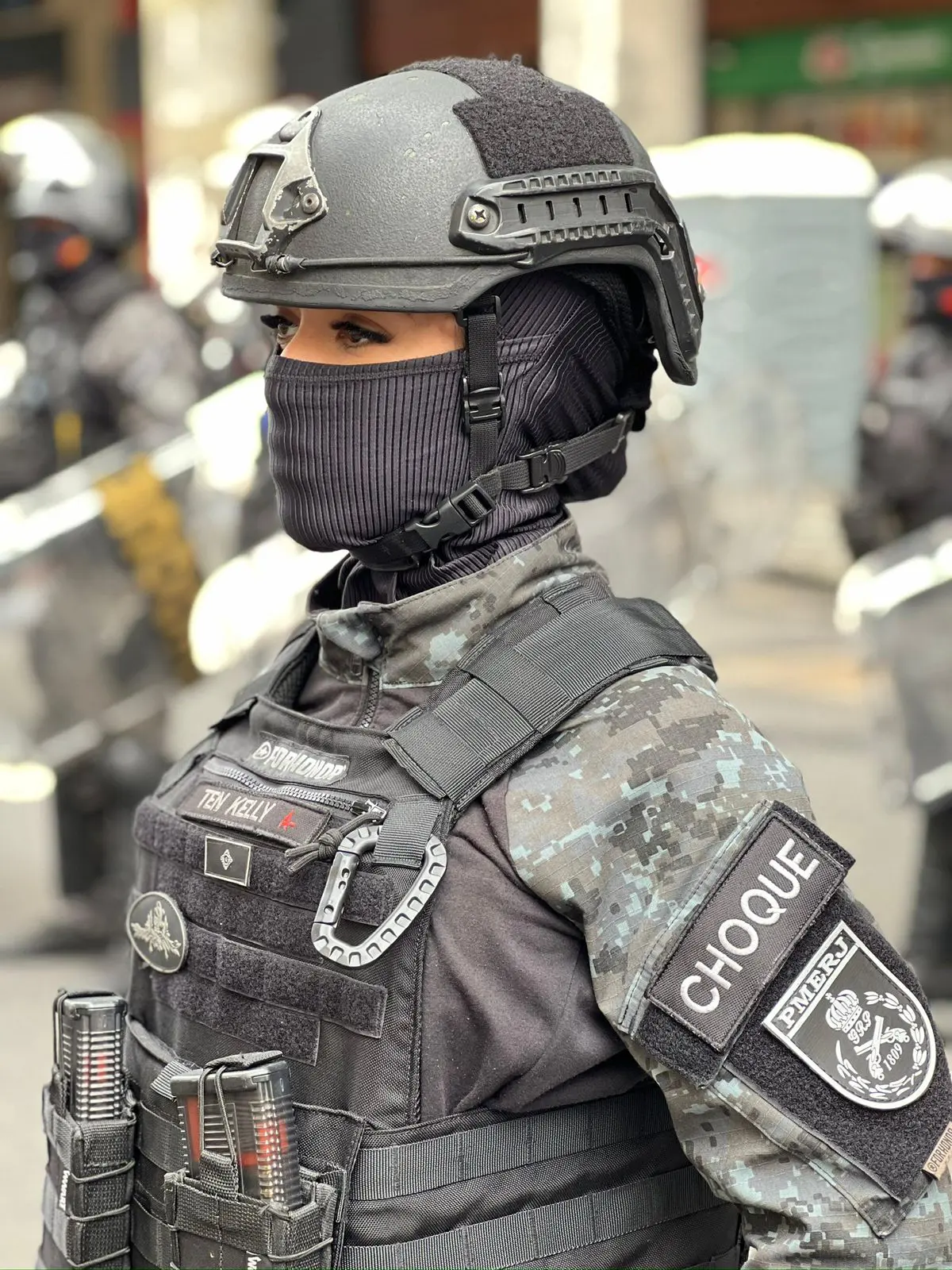 A única mulher a liderar a megaoperação no Rio, fala com o BacciNoticias: ‘medo da morte’  (Foto: Arquivo Pessoal)