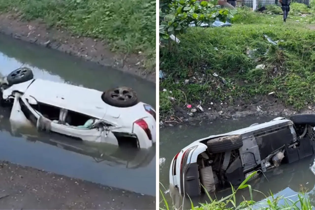 Carro de luxo cai de viaduto e mata 3 jovens