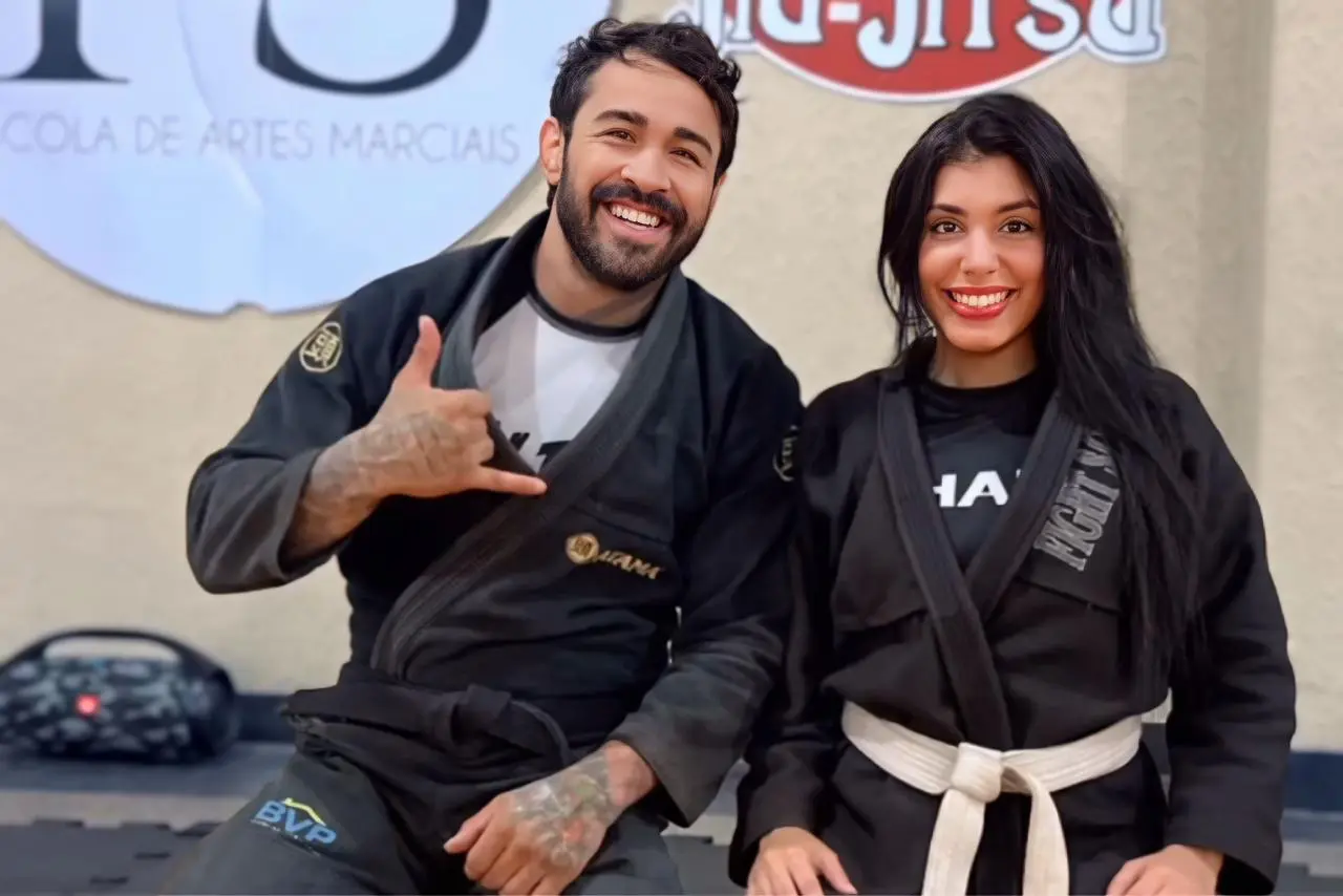 Godofredo Pepey e Samara Mello 