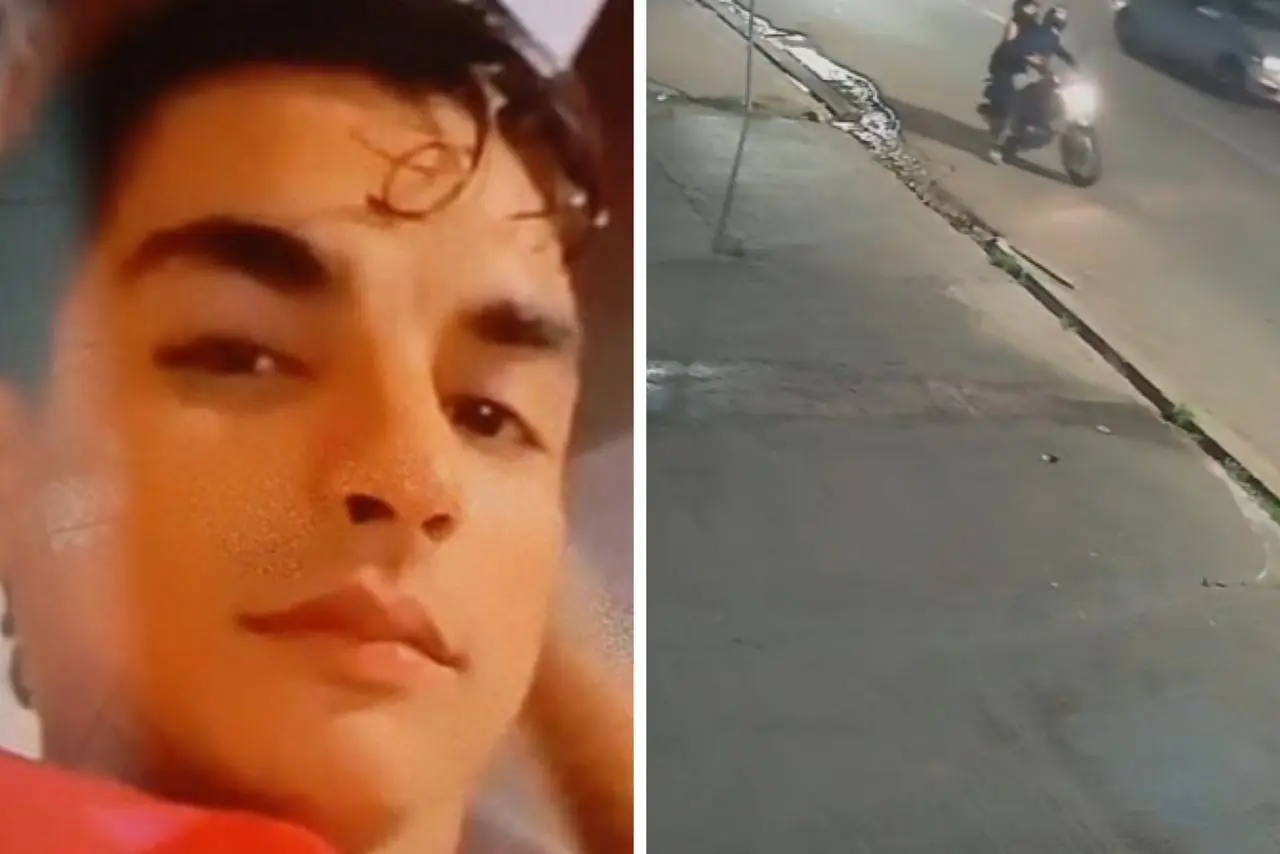 Jovem é morto a tiros por casal em moto; câmeras flagram perseguição 