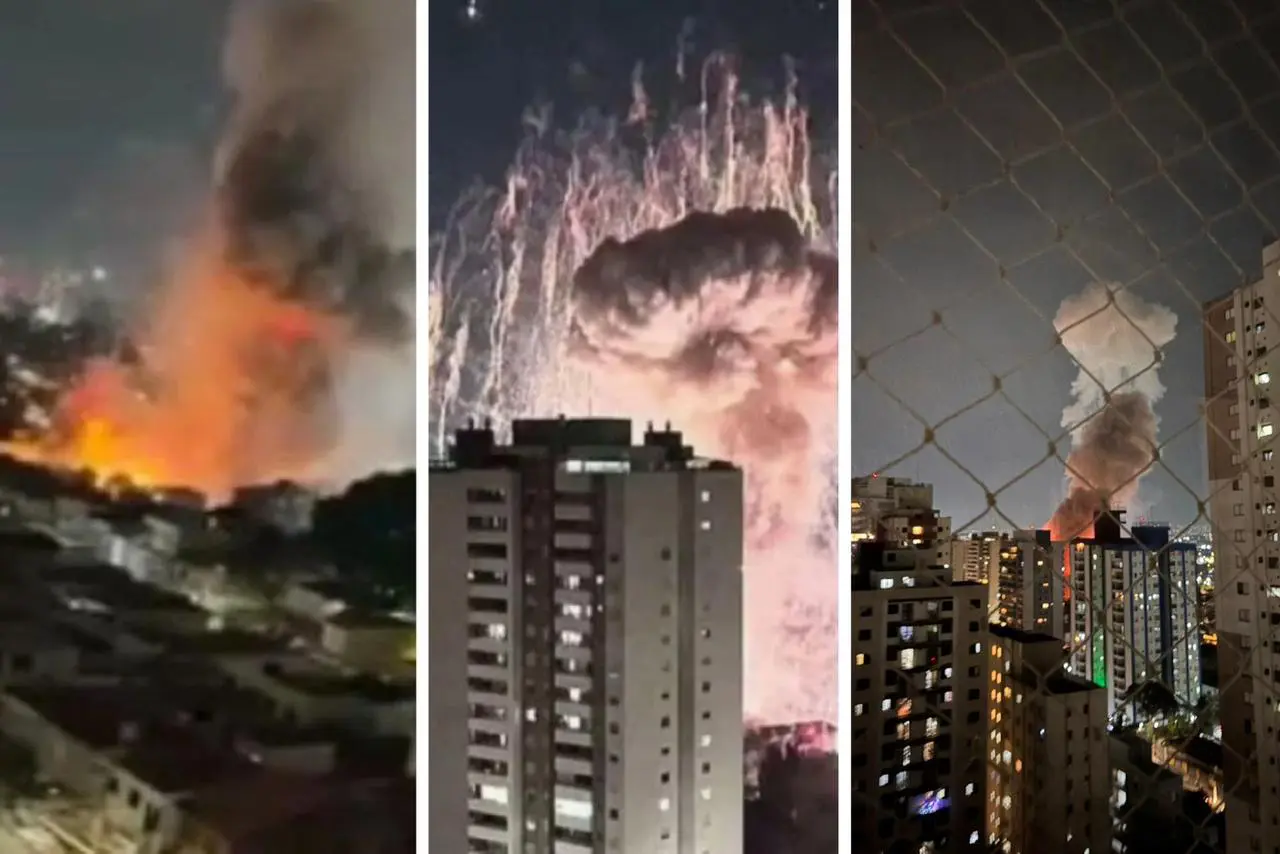 Explosão no bairro do Tatuapé || Reprodução: Redes Sociais 