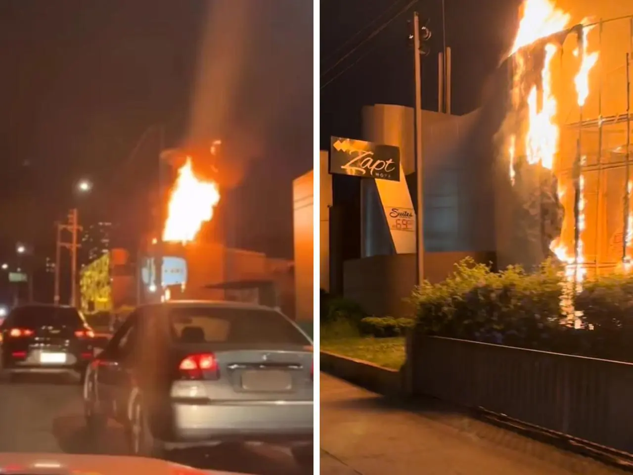 Incêndio em Motel na Zona Leste de SP || Reprodução: Redes Sociais 