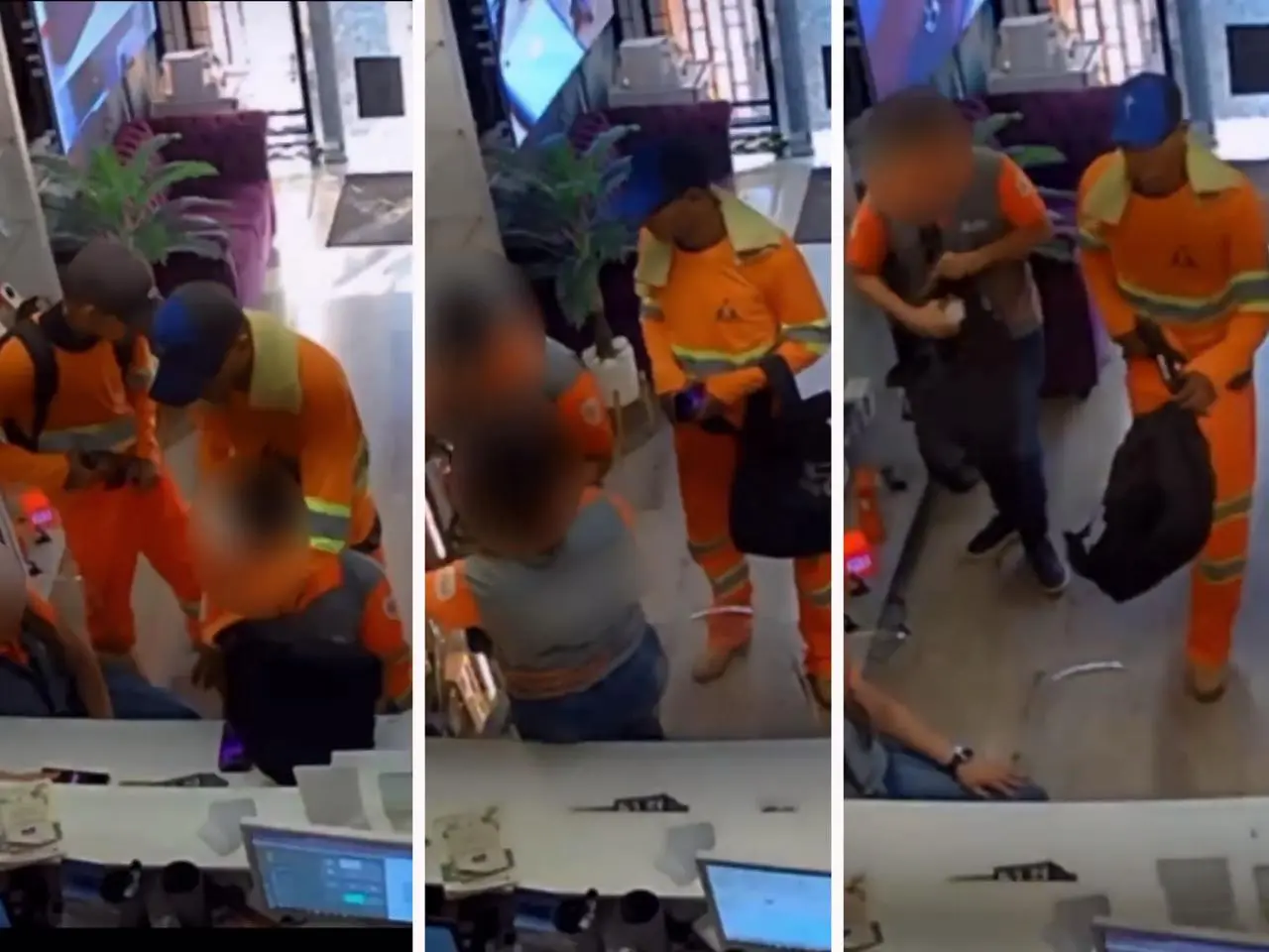 Assaltantes no interior de SP disfarçados de engenheiros || Reprodução: Redes Sociais 