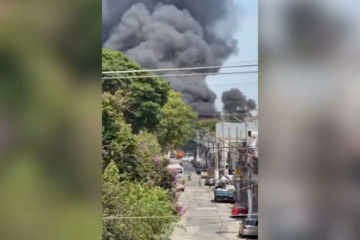 Homem de 40 anos ficou ferido durante o incêndio e foi levado ao pronto-socorro com queimaduras na perna. Foto: Reprodução.