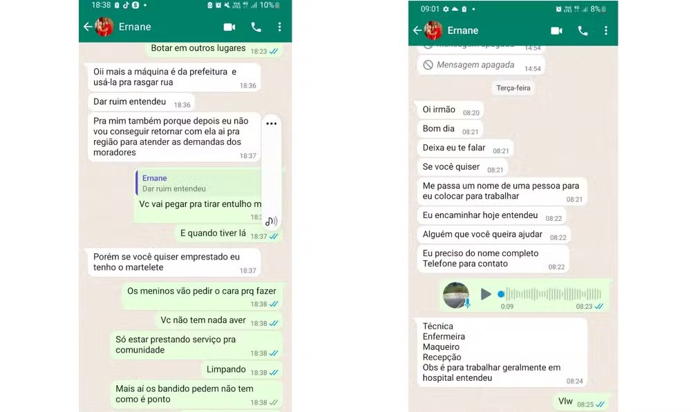 Conversas com traficante conhecido como ‘Pagodeiro’