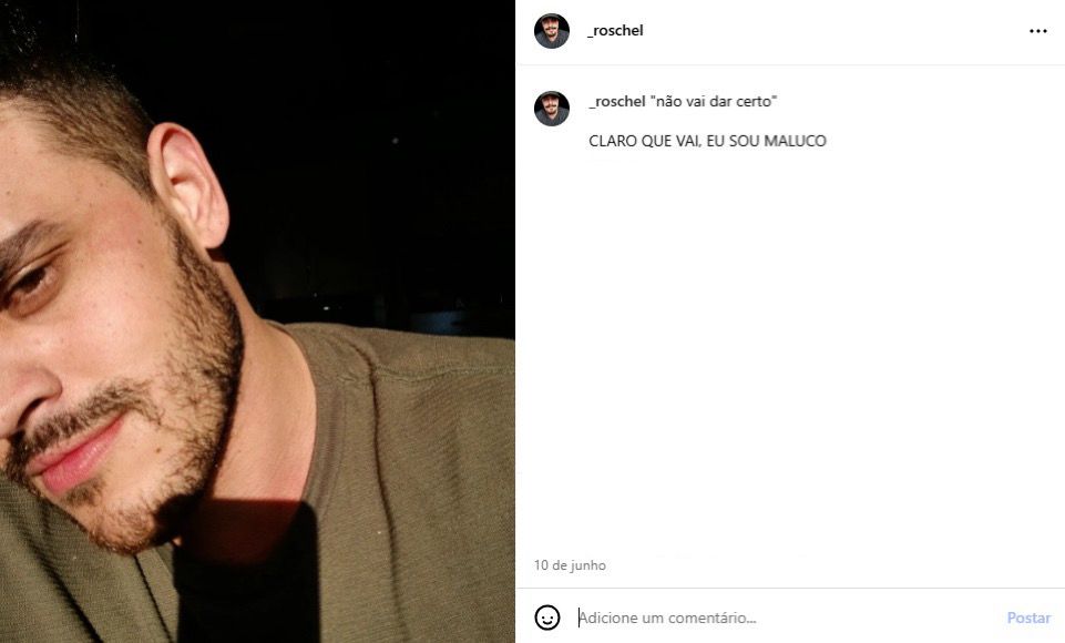 Publicação de Maurício nas Redes Sociais 