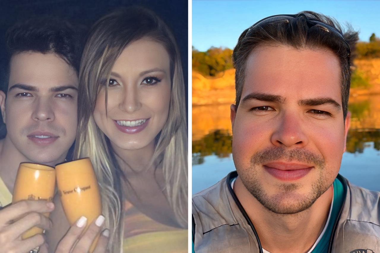 Raffael Machado e Andressa Urach na época do 'namoro fake' | Raffael Machado atualmente - Reprodução: Redes Sociais 