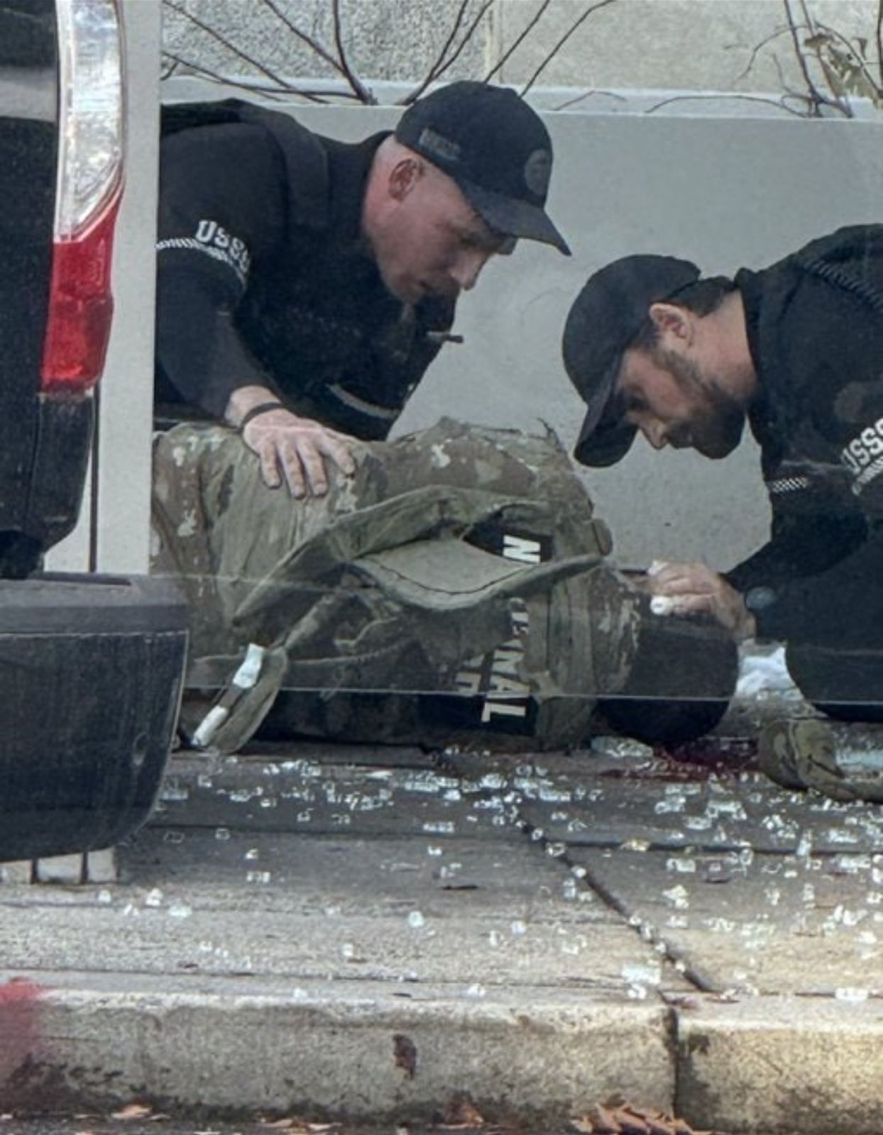 Guarda Nacional foi atingido por disparo (Foto: Reprodução)