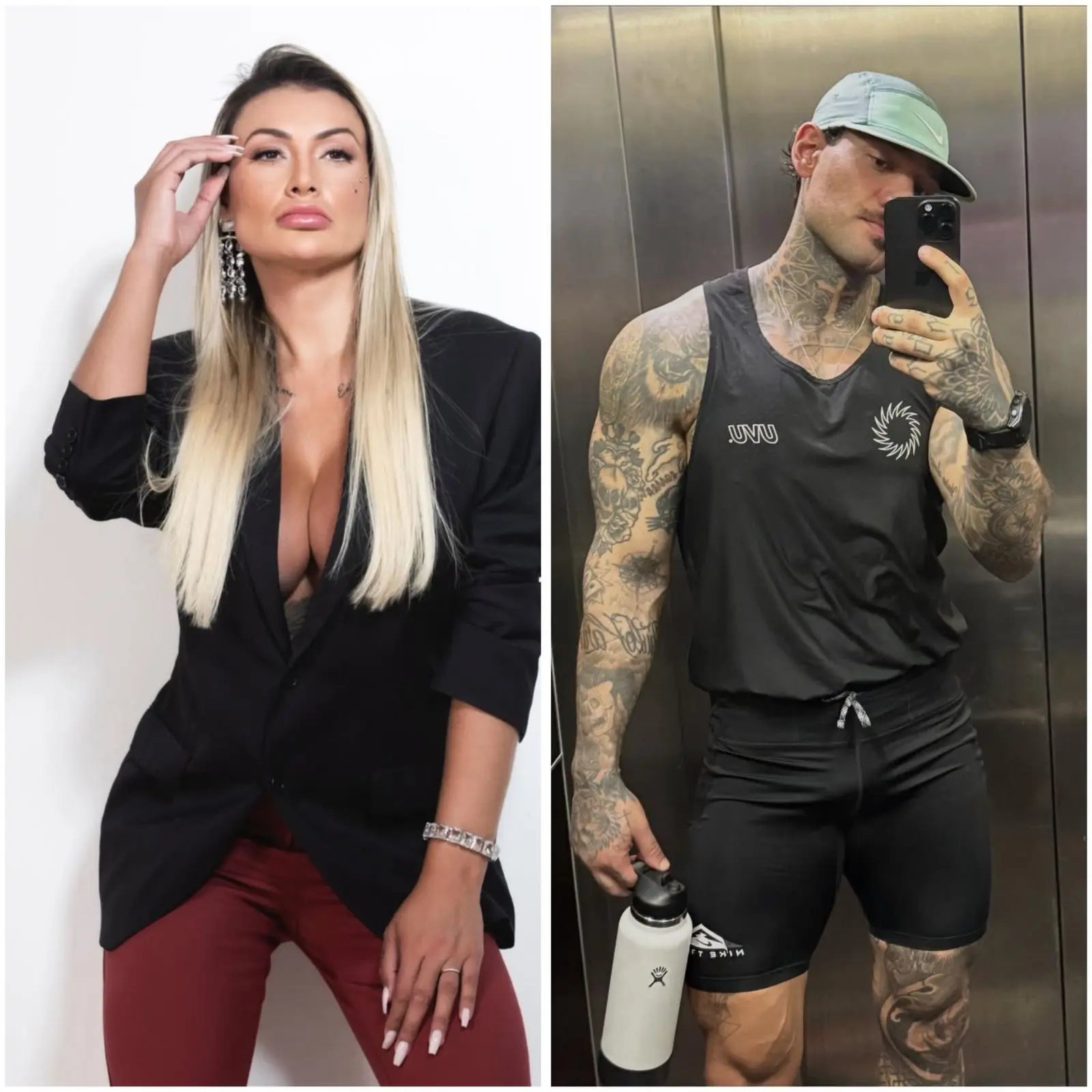Andressa Urach afirma que curaria depressão de Lucas Lucco: 'é muito gostoso' (Foto: Reprodução/Redes sociais)