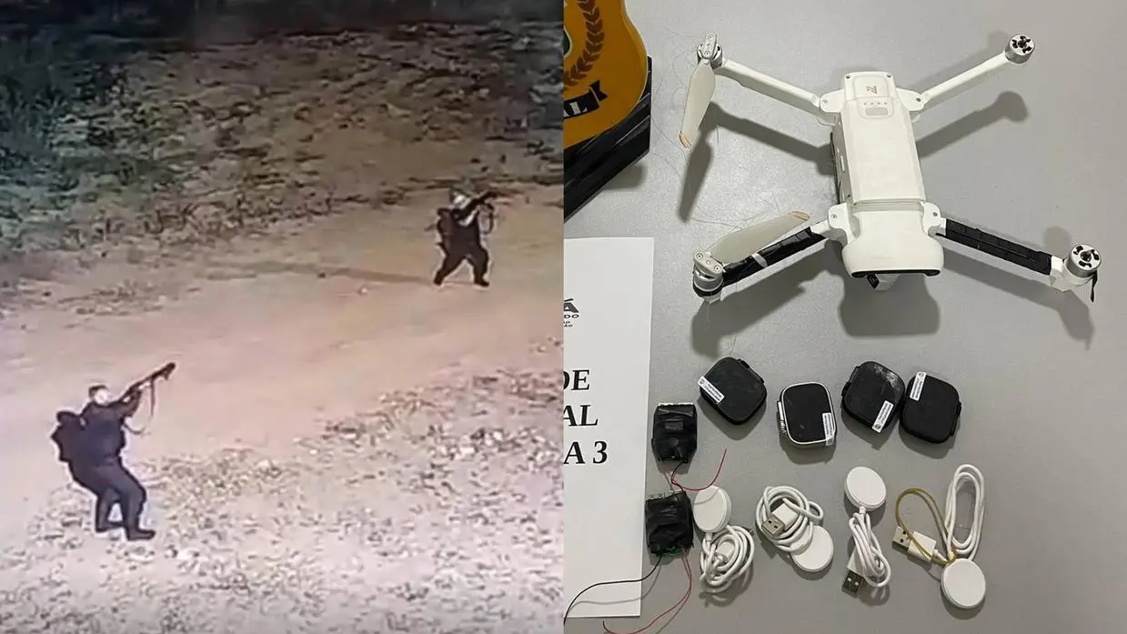 Só em 2025, 19 drones foram derrubados por policiais penais enquanto sobrevoavam presídios no Ceará. Foto: Reprodução / SAP.