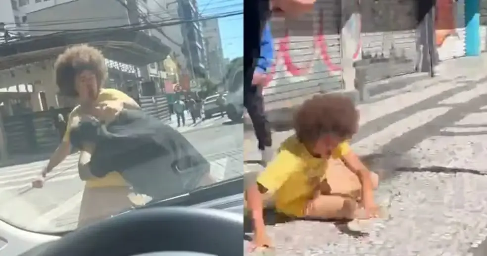 Deputado do PT é flagrado trocando socos com homem durante confusão (Foto: Reprodução/Redes sociais)