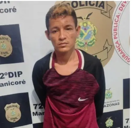Robson Ferreira Correia, conhecido como “Bob Esponja”, foi detido e encaminhado ao 72º DIP para os procedimentos legais. Foto: Divulgação.