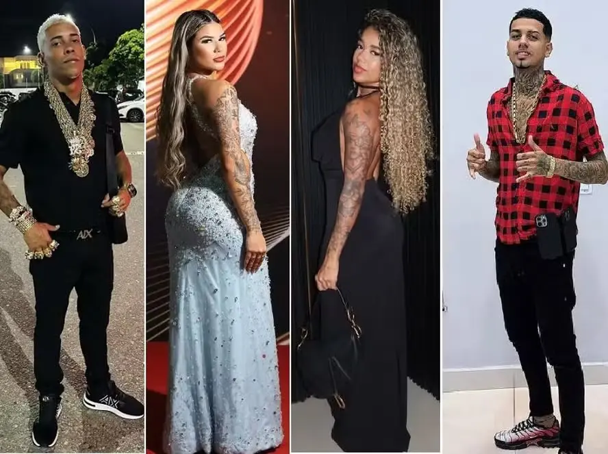 Troca de casais no funk agita web — Foto: rep/ instagram
