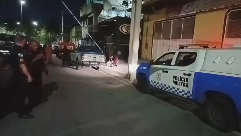 Homens estavam em um salão de festas nas proximidades do Parque de Madureira — Foto: Reprodução