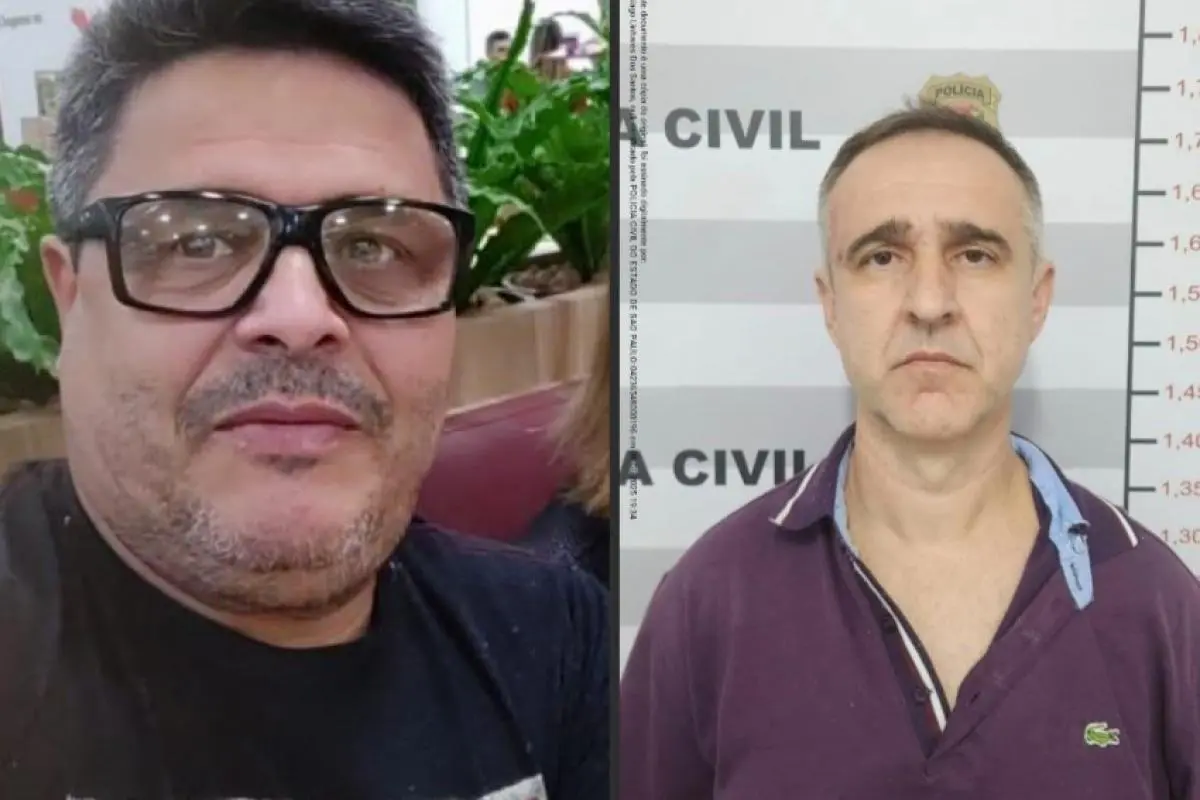 A vítima Francisco Rodolfo (à esq.) e William Garcia, que tornou-se réu pelo crime
