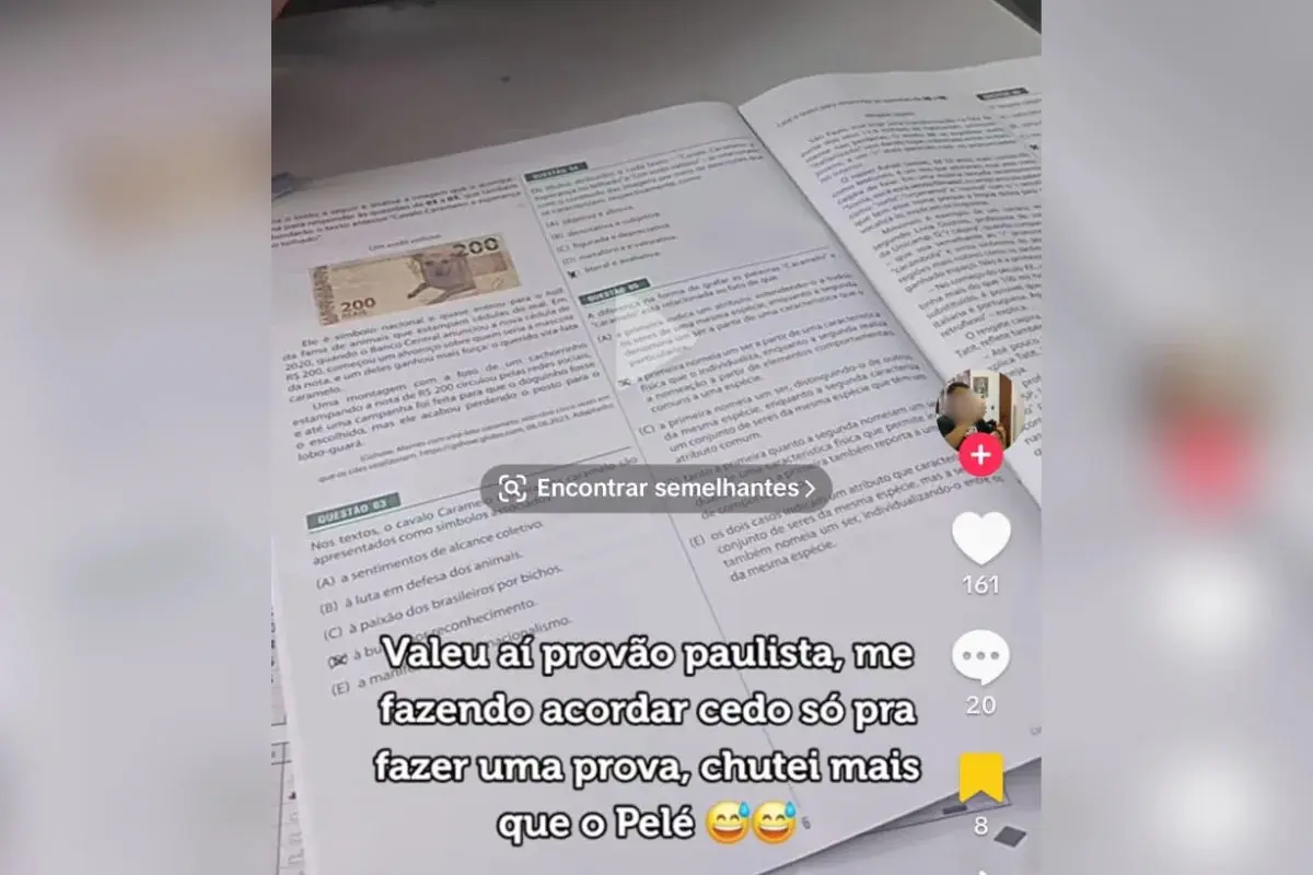 Vazam imagens e gabarito do Provão Paulista durante aplicação do exame