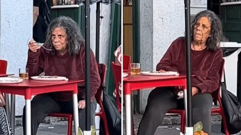 Atriz Maria Gladys, em um bar na Zona Sul do Rio (Foto: Reprodução / Redes Sociais)