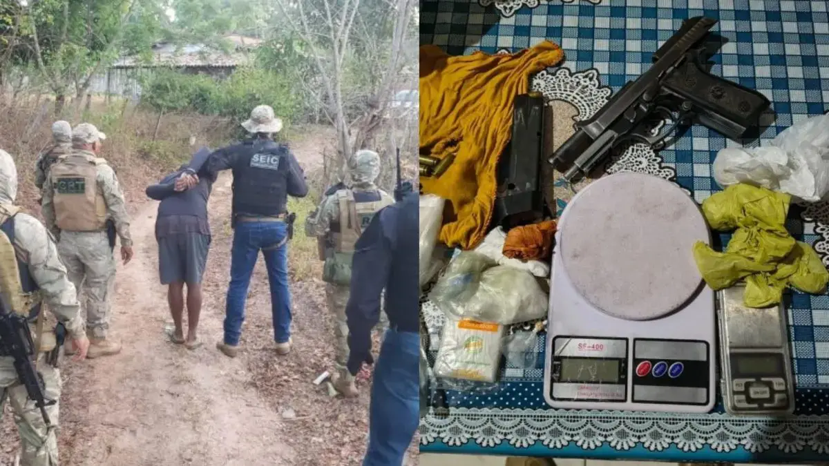 Líder de facção foi preso no Maranhão após três anos foragido (Foto: Reprodução)