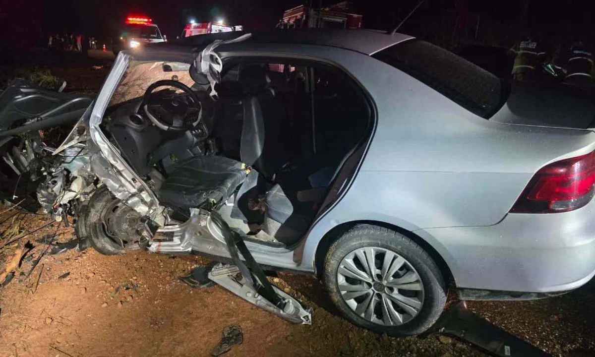 Homem morreu em nova colisão um mês após sofrer acidente de trânsito (Foto: Corpo de Bombeiros MG)