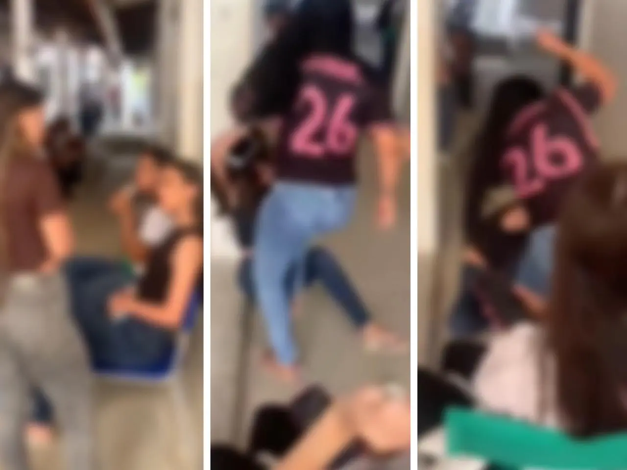 meninas brigam por conta de ciúmes do namorado de uma delas 